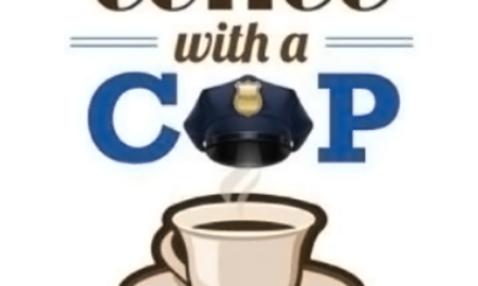 ‘Coffee with a Cop’ today at Riverwood Village Apartments