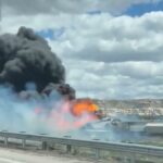 Interstate Near Arizona-New Mexico Line Reopens After Train Derailment as Lingering Fuel Burns Off